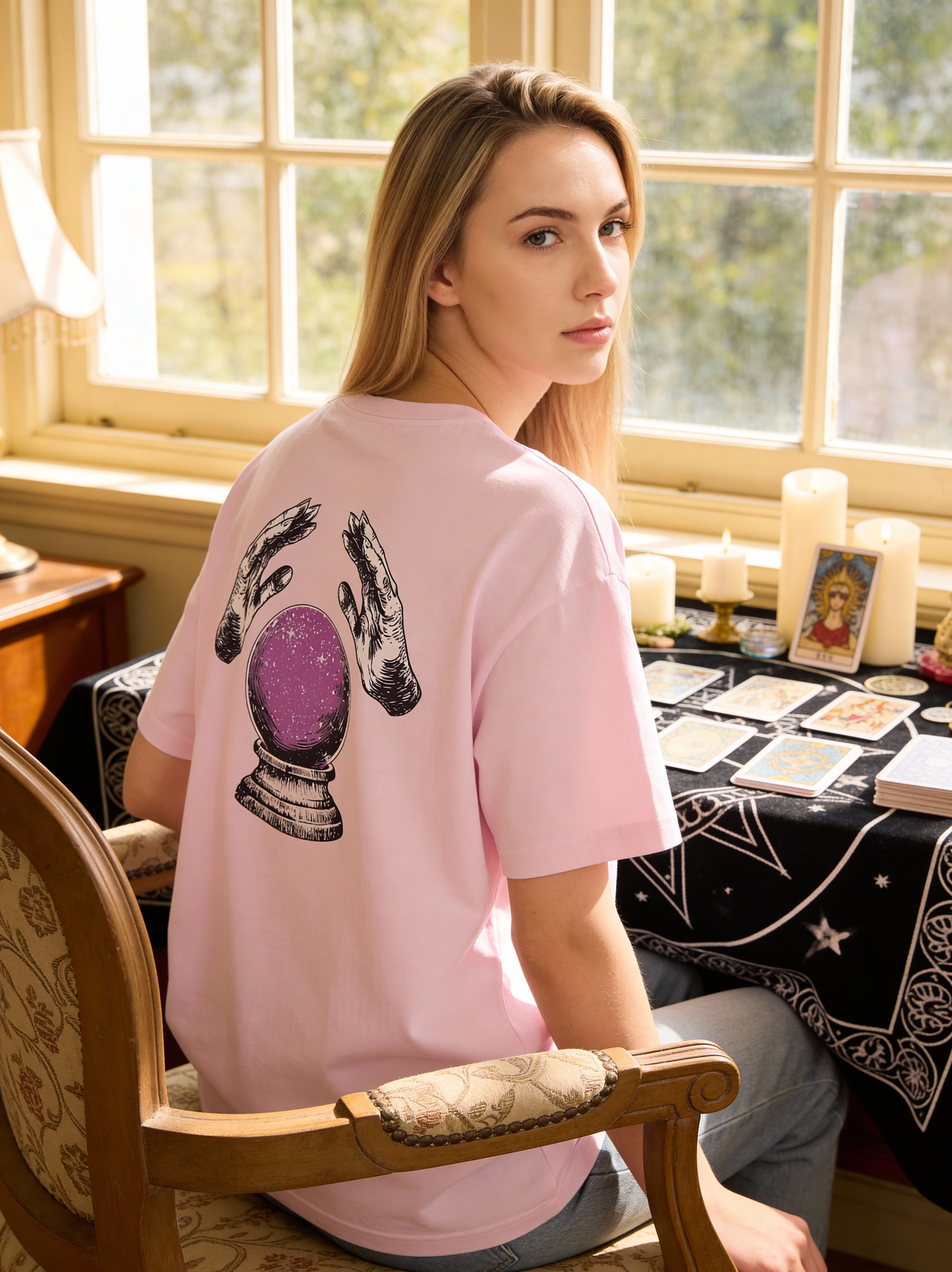 Oversized Boxy Tee "Crystal Ball"