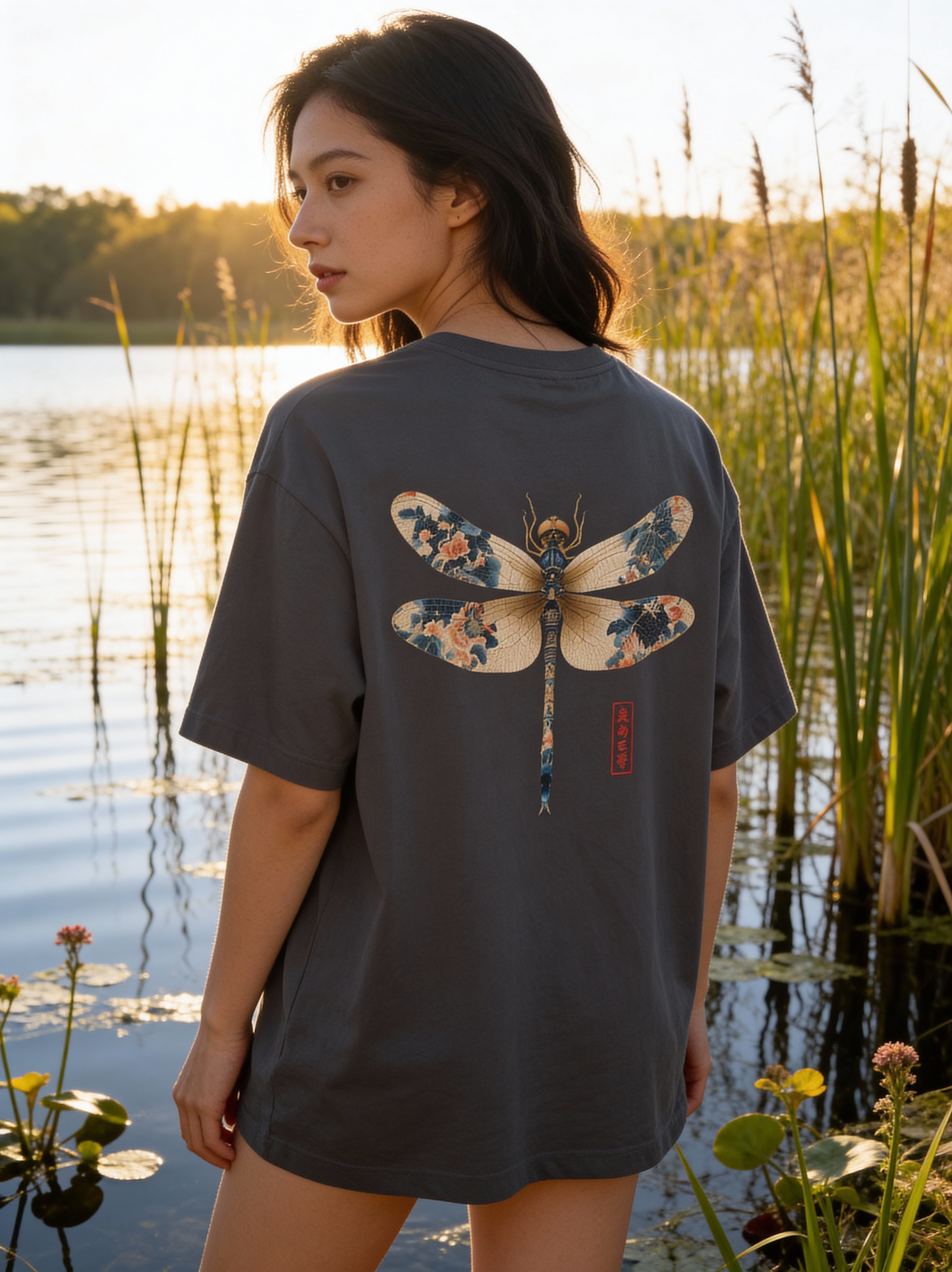 Oversized 'Dragonfly' Boxy Tee