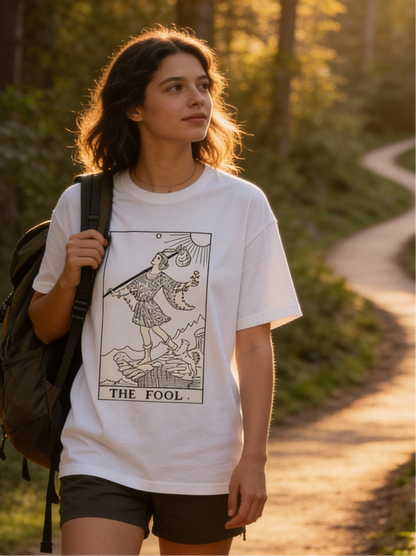 Oversized Tarot Boxy Tee 'The Fool'