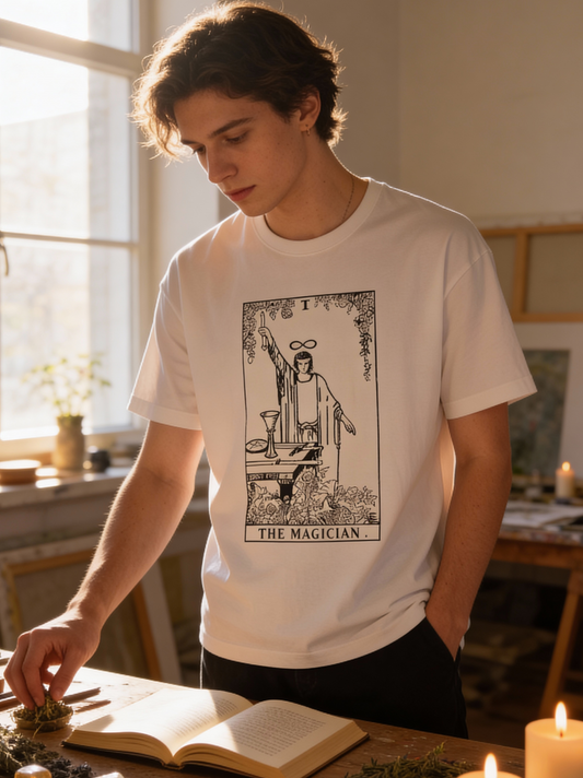 Oversized Tarot Boxy Tee 'The Magician'